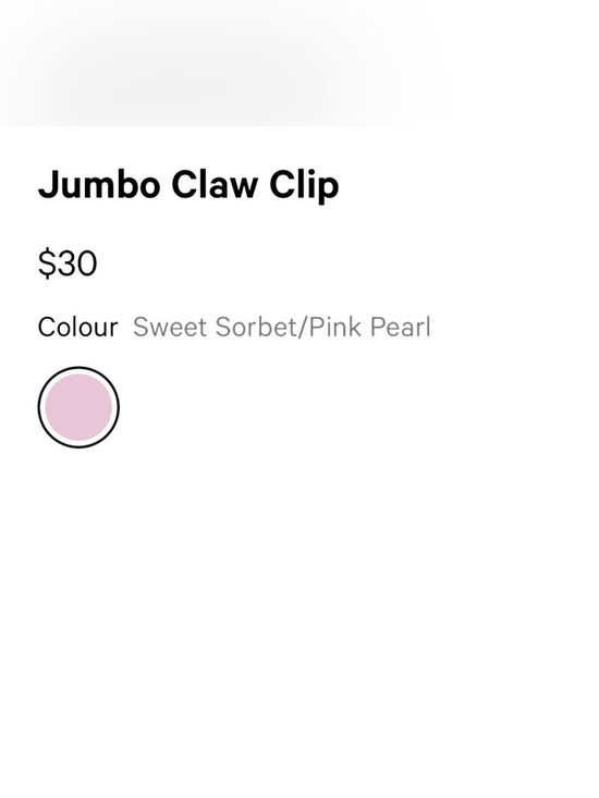 Lululemon Jumbo Claw Clip Sweet Sorbet/Pink Pearl main image 14